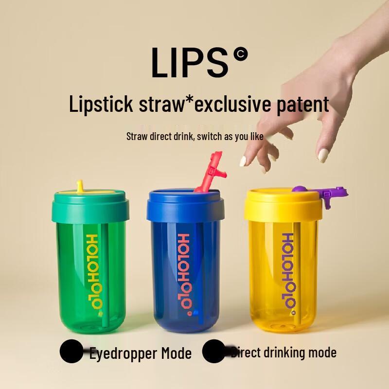 HOLOHOLO Tritan Sports Straw Water Bottle