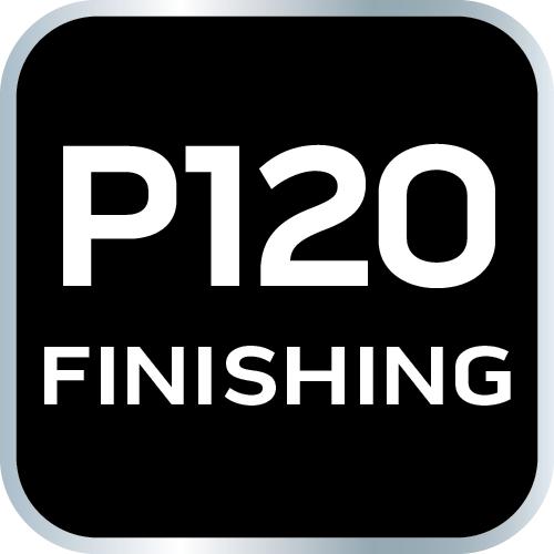 Sanding discs 150 mm, P120, 5 pcs., with 9 holes for 04-721