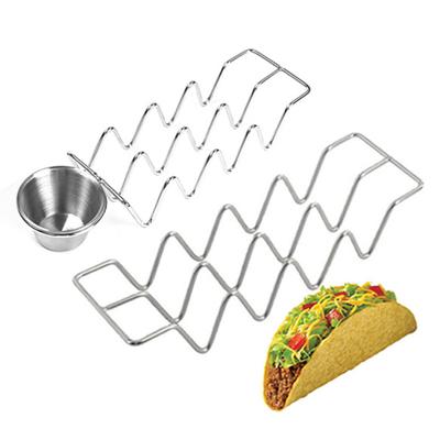 Nerezový stojan na taco držák do myčky stojan na skořápky taco
