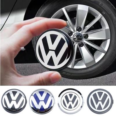Pro VOLKSWAGEN 56-76mm Samolepky na středové krytky kol auta Příslušenství Pro Volkswagen R-line R GTI Polo Golf Touareg Passat Magotan