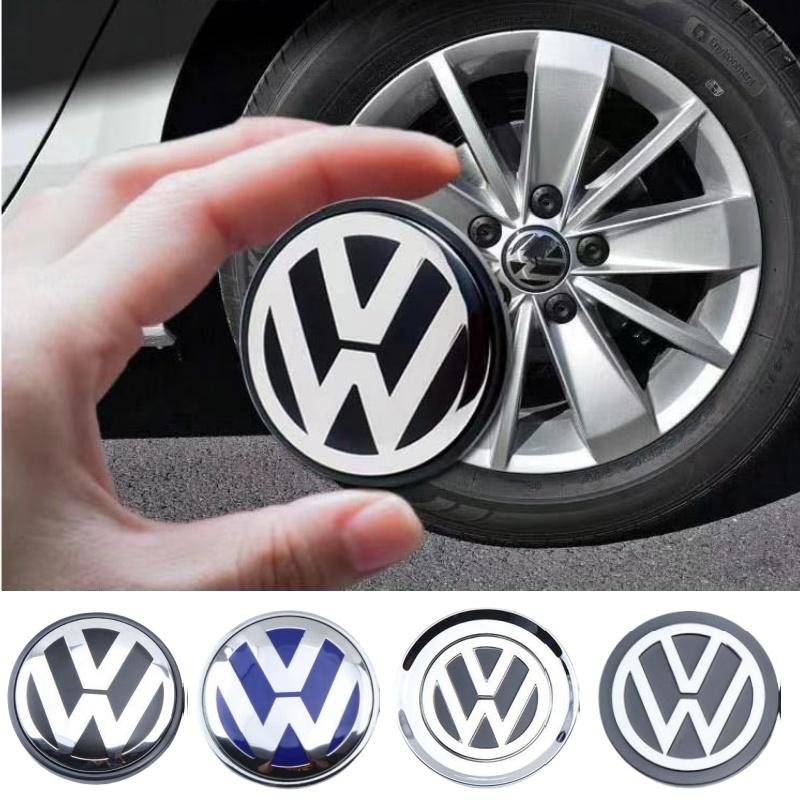 For VOLKSWAGEN 56-76mm Car Wheel Center Hub Cap Sticker Accessories For Volkswagen R-line R GTI Polo Golf Touareg Passat Magotan