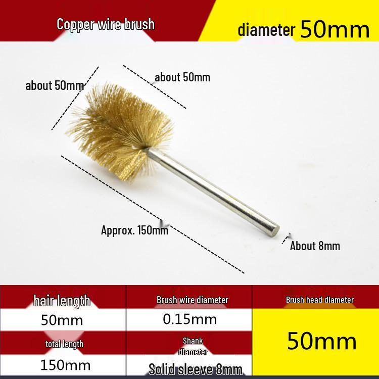 Electric Drill Stainless Steel Pipe Brush with Extended Handle for Polishing, Grinding, Deburring, and Rust Removal