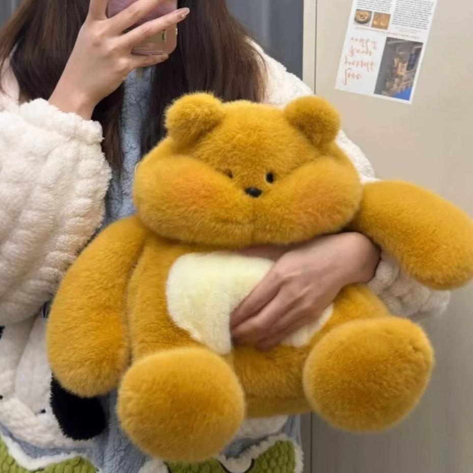 Adorable Cartoon Plush Toy Bear Pp Cotton Filling Children Sleep Play Comfort