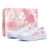 Li Ning Floating Boat Slip Resistant Abrasion Resistant Low Top Skateboard Shoes Women's Pink White AGCS420-6(Team1024-S-BOX)