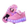 Spider Web Runaway Shoes Boys and Girls Students Light LED Light Charging Light Shoes Roller Skates