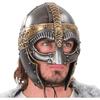 Wikingerhelm Nordmann Mittelalter Stahl Messing Rüstung Tragbar Nordischer Kriegerhelm LARP Cosplay Sammlerstück Geschenk