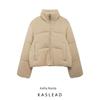Kaslead New Arrival Women's Clothing Fashion Style Stand Collar Long Sleeves Short Warm Cotton Jacket Outwear 6318228