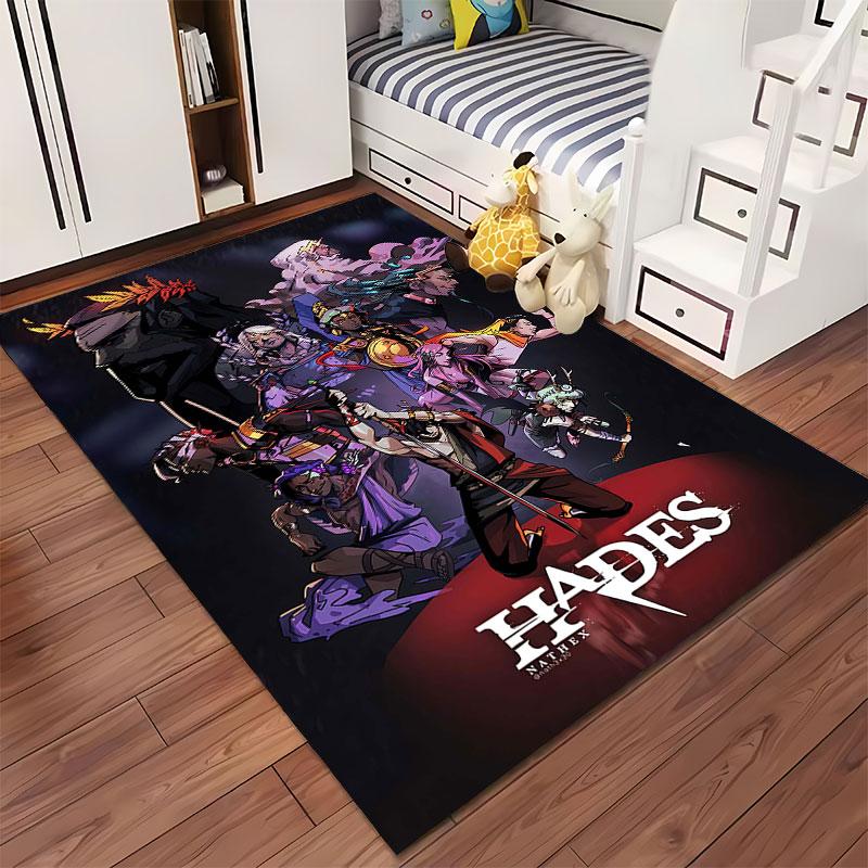 Hades Game Character Collage suitable as a non-slip mat for the living room or bedroom sofa