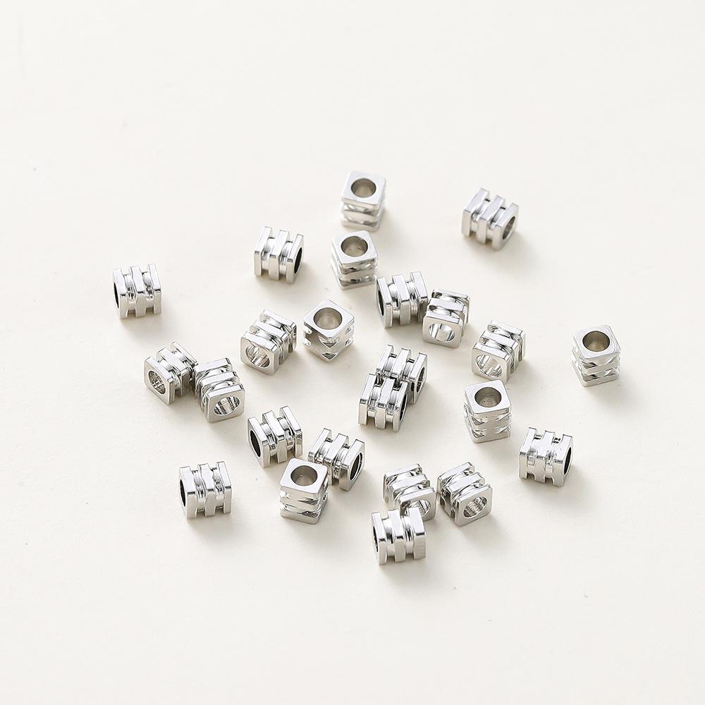 

Аксессуары для браслетов своими руками: Квадратные бусины-разделители в виде пагоды с покрытием из 18-каратного золота и бусины-разделители 4 мм с покрытием из 14-каратного золота, сохраняющие цвет 4mm, 2.5mm hole, 20 pcs, 8g