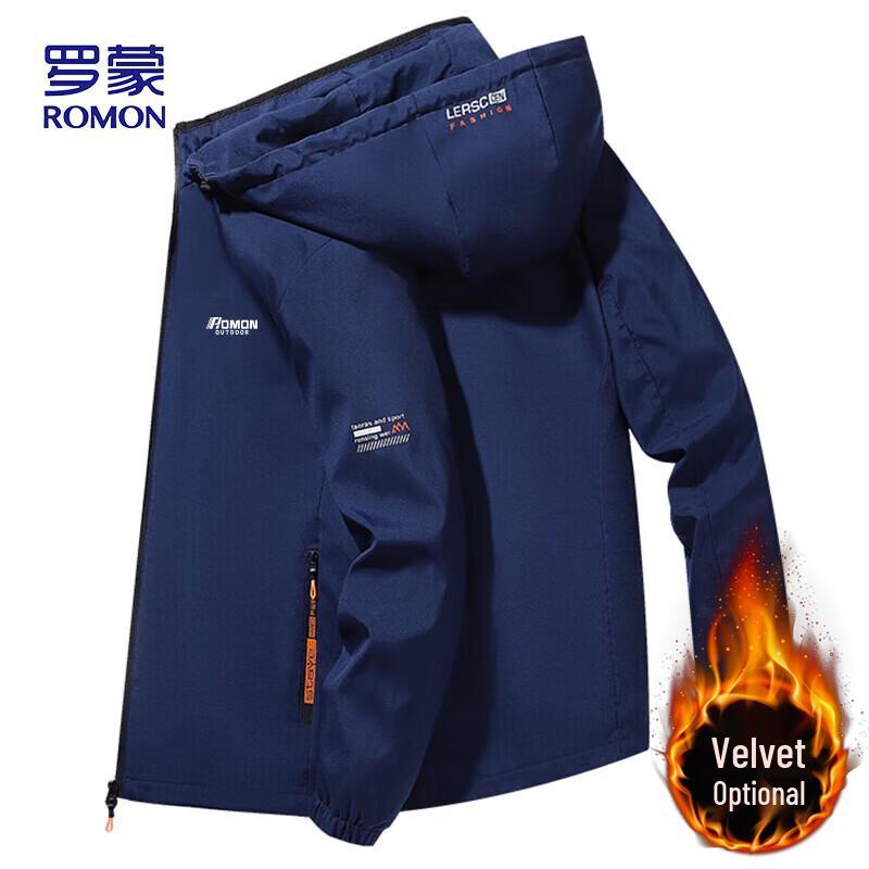 ROMON Men's Hooded Casual Jacket MK53