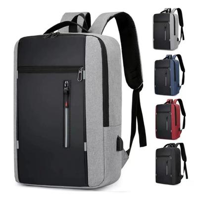 Mochila Impermeável para Negócios Masculina USB Mochilas Escolares para Laptop de 15,6 Polegadas Mochilas de Grande Capacidade para Homens Bolsas Mochila