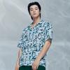 Noseupeiseu Nh8Sq14C Men'S Sunset Cruise Short Sleeve Shirt Dark_Green