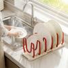 U-shaped Telescopic Dish Drying Rack Adjustable Kitchen Storage Shelf Bowl Rack  Dinnerware Storage