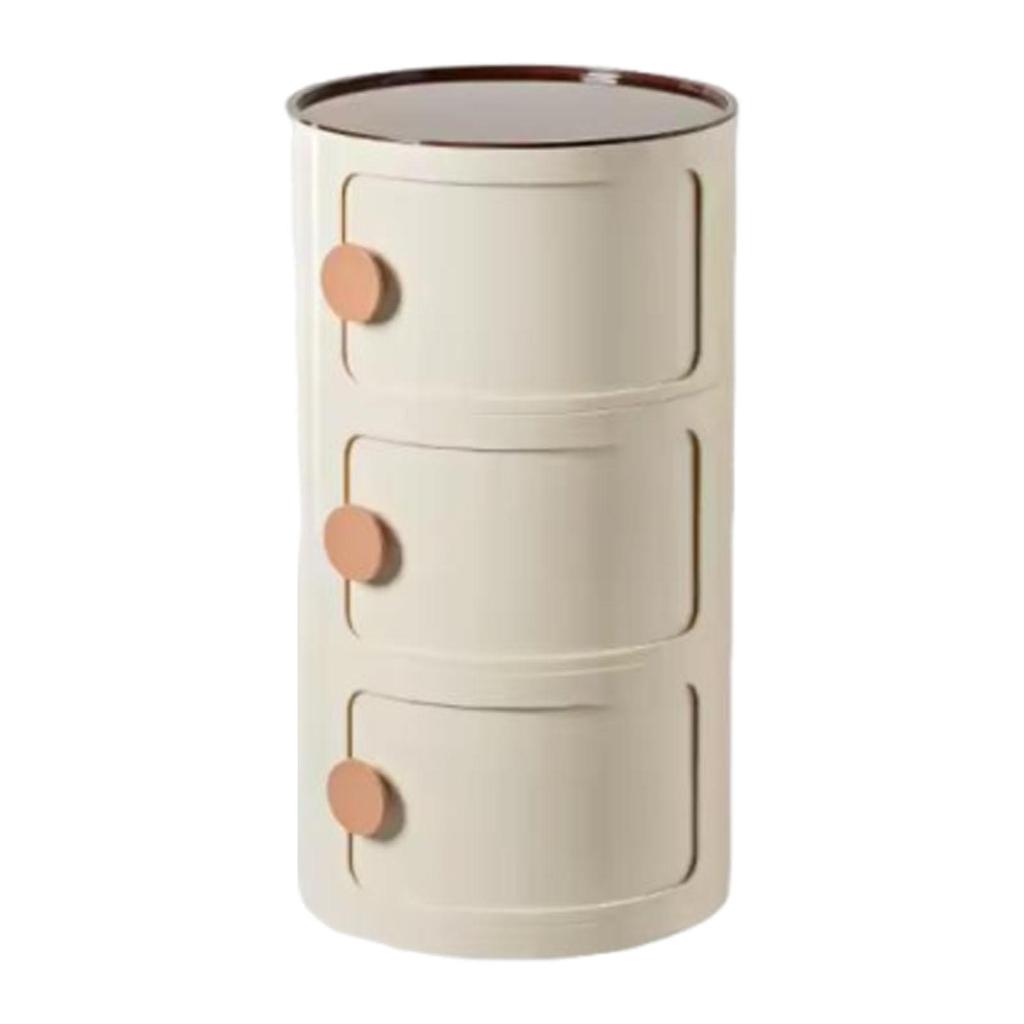 Accent Center Round NightStand Decor Furniture Storage Cabinet Bedside Table End for Farmhouse