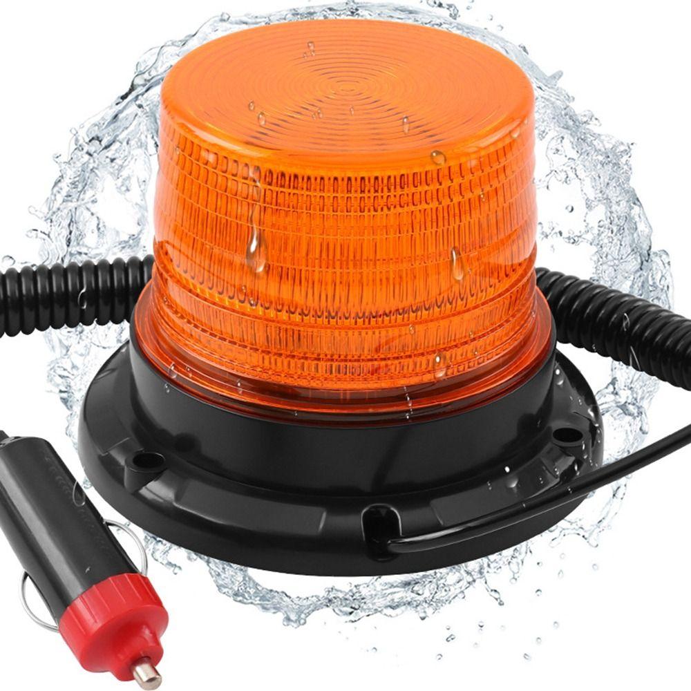 12V LED Car Warning Light 24 LED LED Strobe Light Top Burst Flashing Light  School Bus Forklift