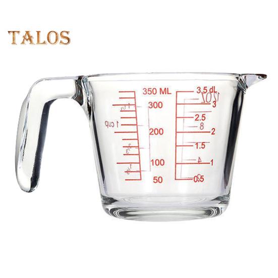 

Стеклянный мерный стакан с ручкой и V-образным носиком, стеклянные кувшины для эспрессо, прозрачные весы, мерные кувшины для унций, кружка для смешивания для бара, вечеринки, вина, молока 350ml