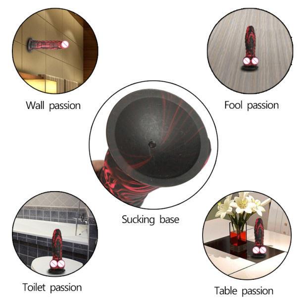 Large Size Silcone Suction Big Dong Realistic Dildo Men Women Adult Sex Toy