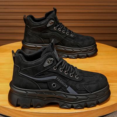 Men's Shoes Autumn and Winter Advanced Outdoor Leisure Sports Shoes Thick-soled Non-slip Labor Insurance Wear-resistant High-top Martin Boots