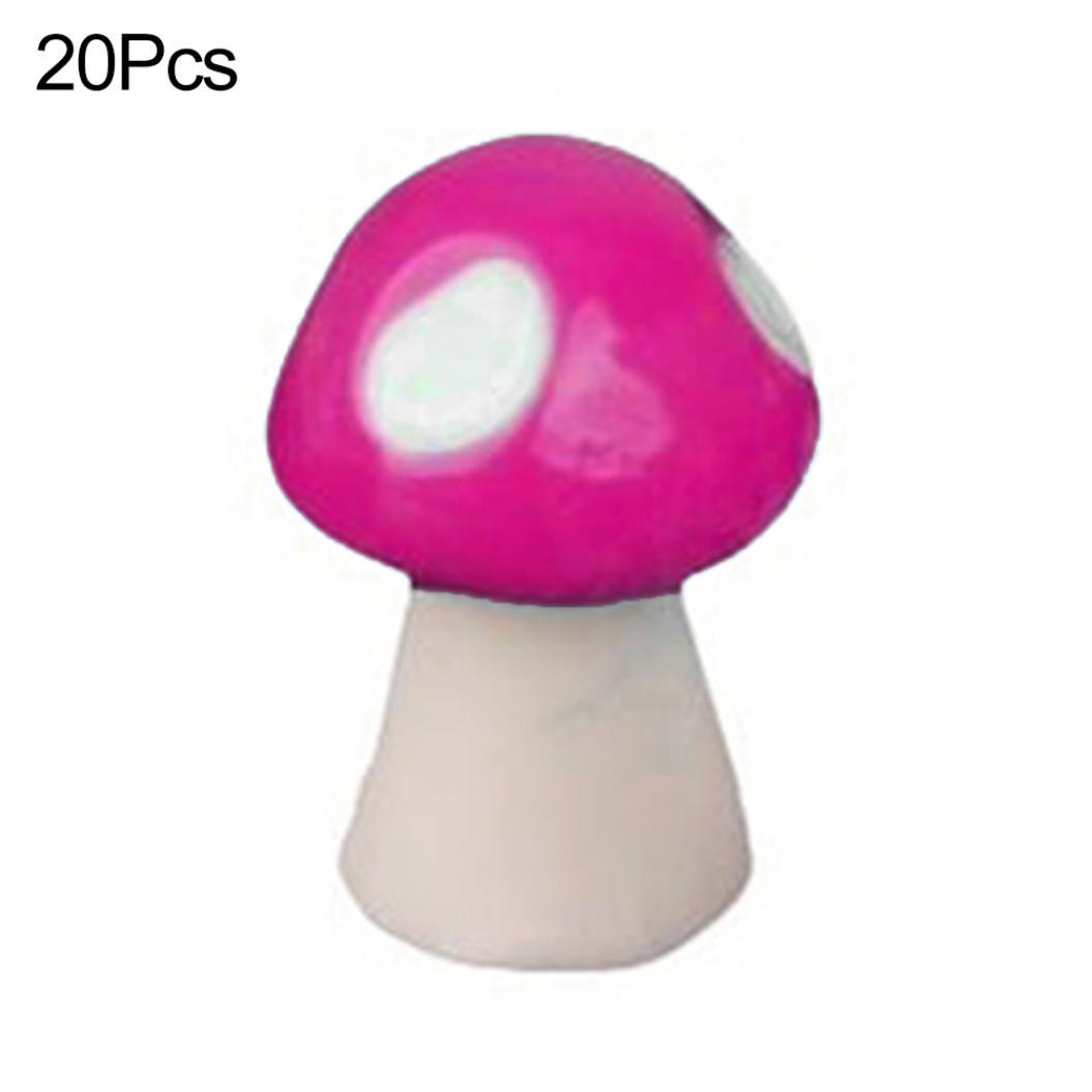 20шт мини искусственные грибы миниатюры сказочный сад орнамент изделия из смолы S красный — фото 8