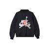 Jordan Wings MA-1 Estampado de Logotipo Cálida Chaqueta Bomber Casual Holgada con Cremallera para Hombre Chaquetas Negro AV2599-010
