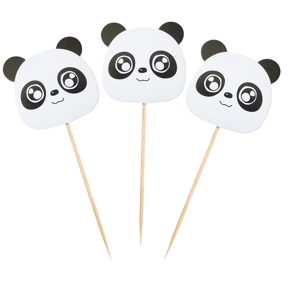 Cute Panda, Cake Topper, Cake Plugin, Creative Dessert Table Decoration, Panda Birthday Party Decoration