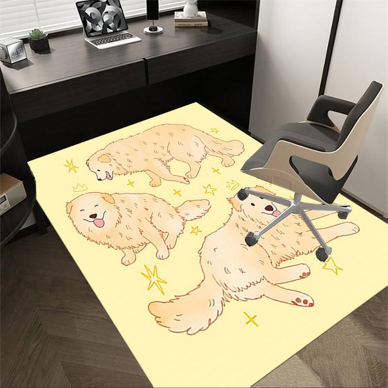 

1PC dog crown Anti-slip carpet, suitable for Office, bedroomand playrooms. It can also be used as a sofa footrest cover-W25 60cm by 90cm
