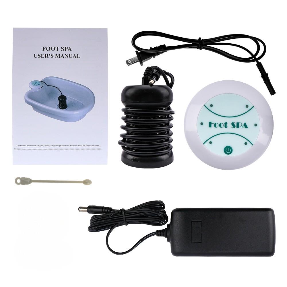 Electric Foot Spa Bath Massager Set Detox Ionic Cleanse Vibrating Machine Basin Bath Arrays Health Care Equipment