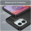 Carbon Fiber Case For Motorola Moto G50 G51 G52 G53 G54 G60 G62 G64 G71 G72 G84 G85 G100 G200 Silicone Shockproof Phone Cover
