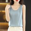 Crew neck small suspender vest women's suit inside and outside, sleeveless bottoming shirt top summer summer