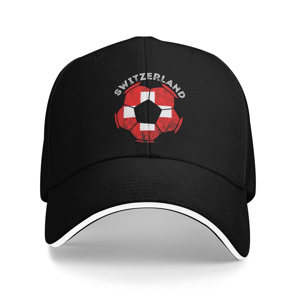 Unisex Women Swiss Switzerland Flag Hats Stylish Baseball Cap  Sun Hat Golf Headewear Adjustable Fit