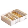 3-in-1 Underwear Organizer Box with Lid: Compartmentalized Storage for Panties, Socks, and Bras.