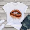 Shut Up Lips Harajuku Funny Printed Women T Shirt Girl O Neck Aesthetics Print Casual Short