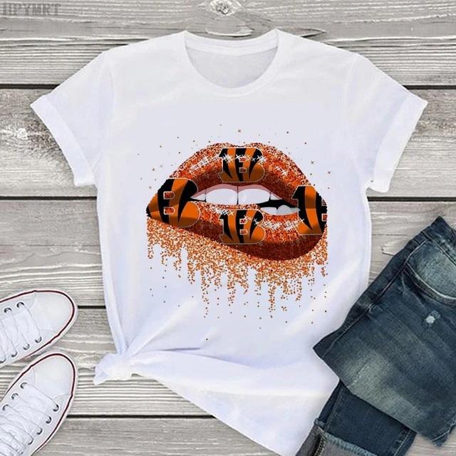 Shut Up Lips Harajuku Funny Printed Women T Shirt Girl O Neck Aesthetics Print Casual Short