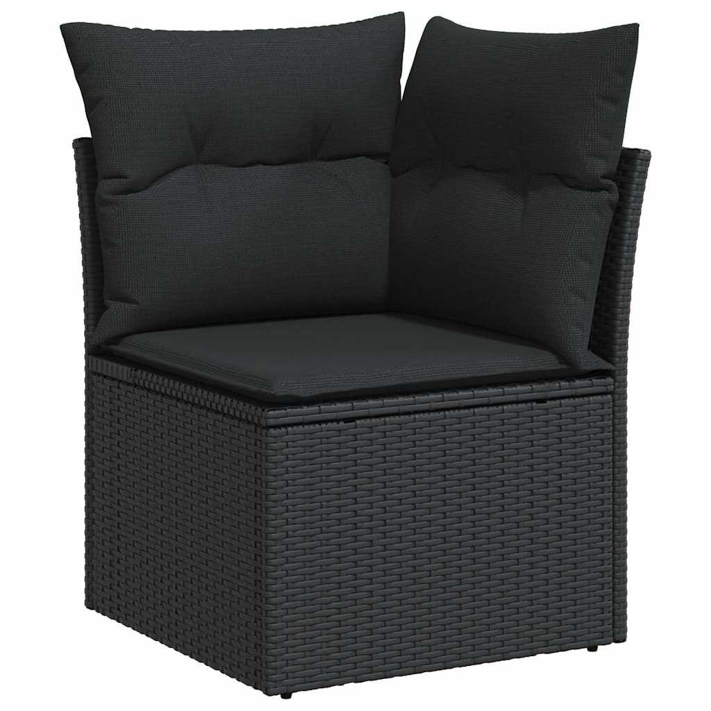 Vidaxl 13-Cz. Zestaw Mebli Do Ogrodu, Poduszki, Czarny, Rattan Pe