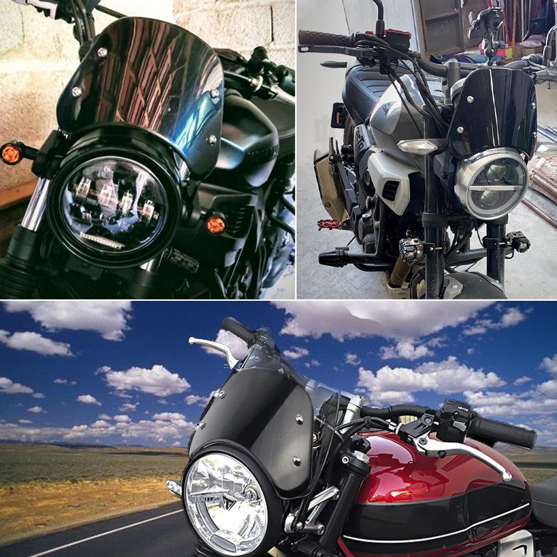 Loncin Voge 500ac/Niu Retro Elektroroller Windschild mit Halterung