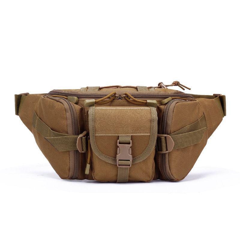 Men's Waterproof Tactical Oxford Waist Bag for Outdoor Sports & Fishing.