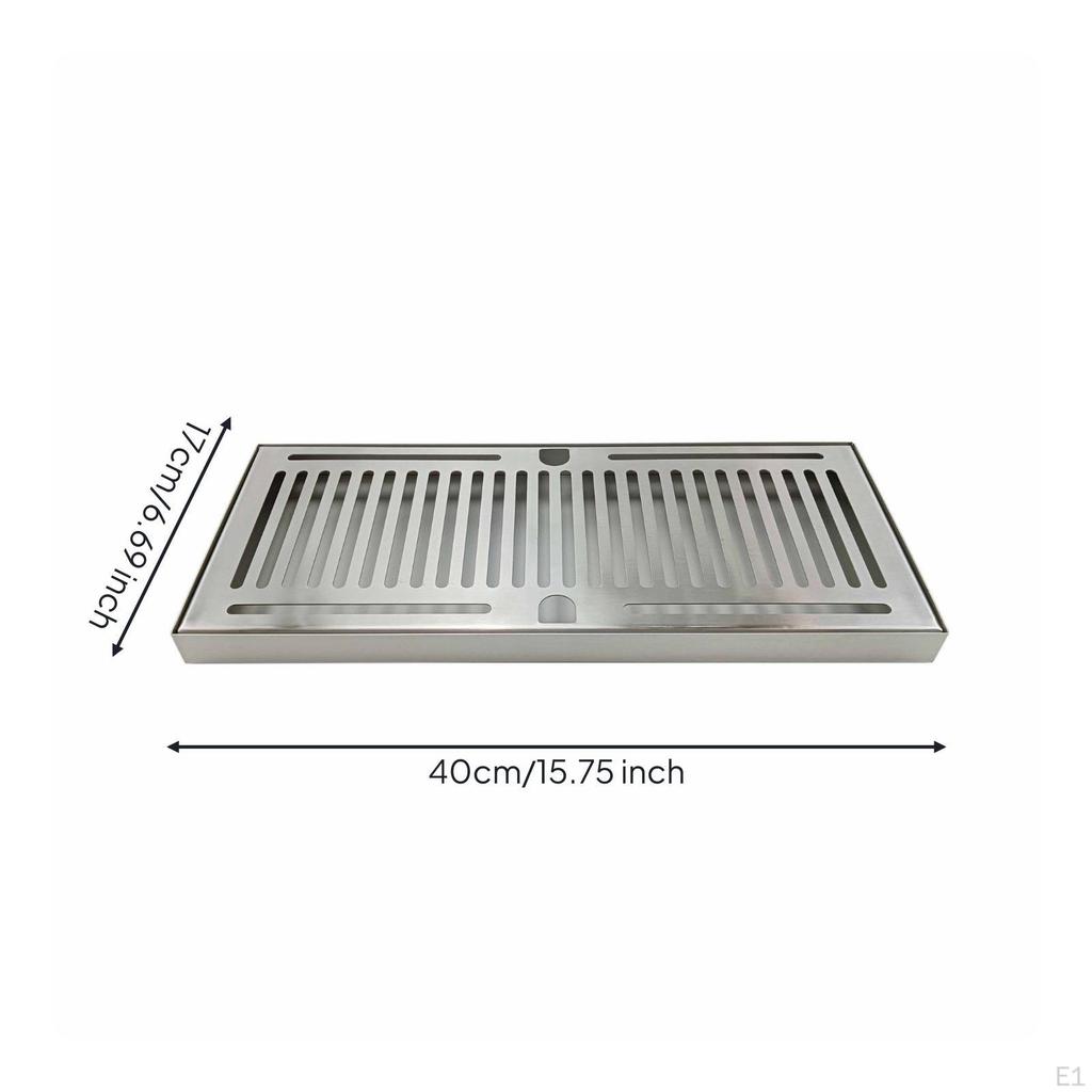 Stainless Steel Spill Tray Easy To Clean for Home Bar, Restaurants, Bartenders
