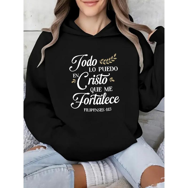 Warm Hooded Sweatshirt Fleece Lined Windproof Elastic Cuff Fall Winter Daily S