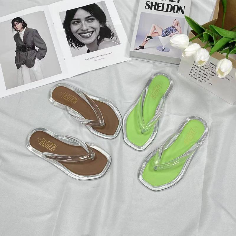 Nuevas Chanclas Planas de Suela Suave para Mujer, Moda de Verano 2023, Zapatos de Playa