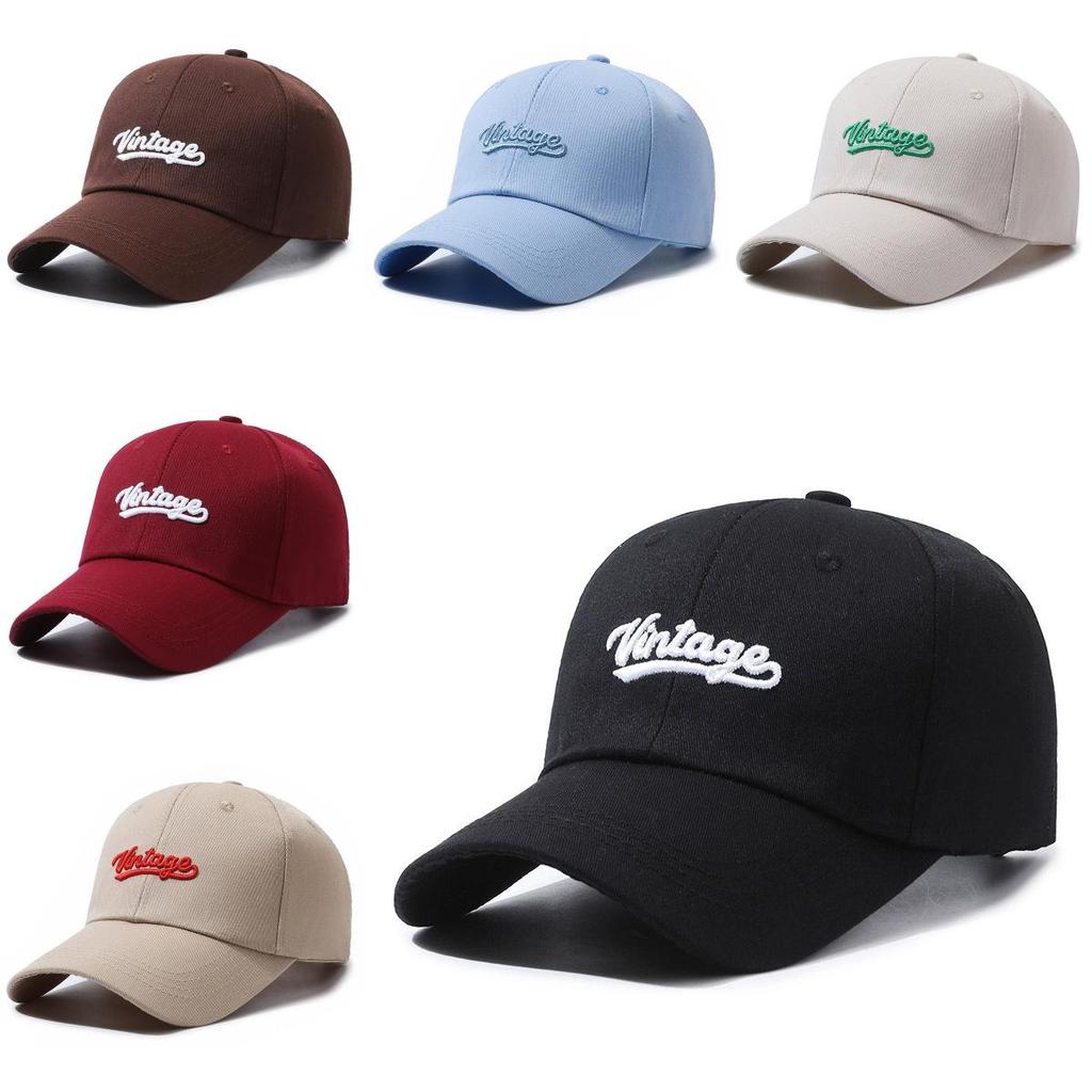 Vintage Embroidery Letter Baseball Cap Outdoor Breathable Peaked Caps Gifts