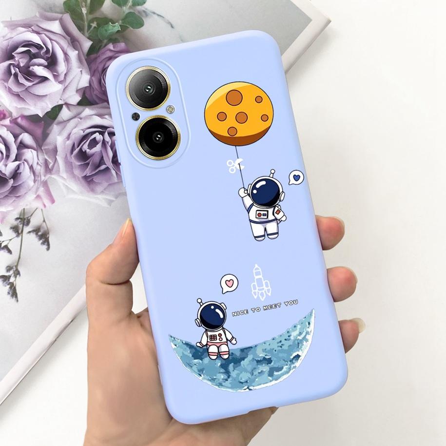 Case For Oppo Realme C67 4G Phone Cases Fashion Astronaut Soft Silicone Shockproof Back Cover Matte Shell For RealmeC67 4G Funda