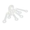 Aquarium Coral Rack 6 Holes 180 Degree Claw Fan Shaped Transparent Acrylic Fish Tank Coral Frag