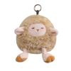 Cute Sleepy Sheep Plush Keychain Fluffy Mini Lamb Doll Bag Pendant Soft Stuffed Animal Keyring Women Backpack Accessories Gift
