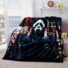 Scr-eam Horror Movie Blanket Flannel Blanket for bed, sofa, Camping, Hiking, Picnic Essentials, gift for family Fan gifts