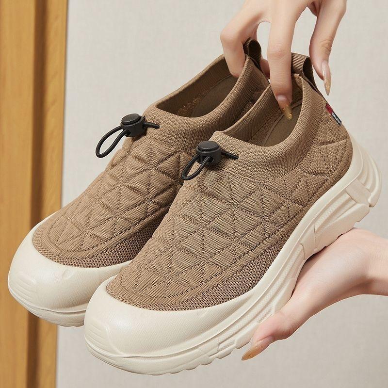 Jinshiyuan | Women's Shoes Autumn New Polyurethane Casual Shoes Shallow Breathable Shoes Children's Thick-soled Versatile Single Shoes