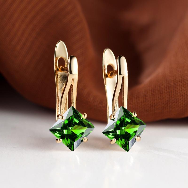 Geometric Drop Earrings Fashion Gold Color Wedding Party Earrings Jewelry Gifts