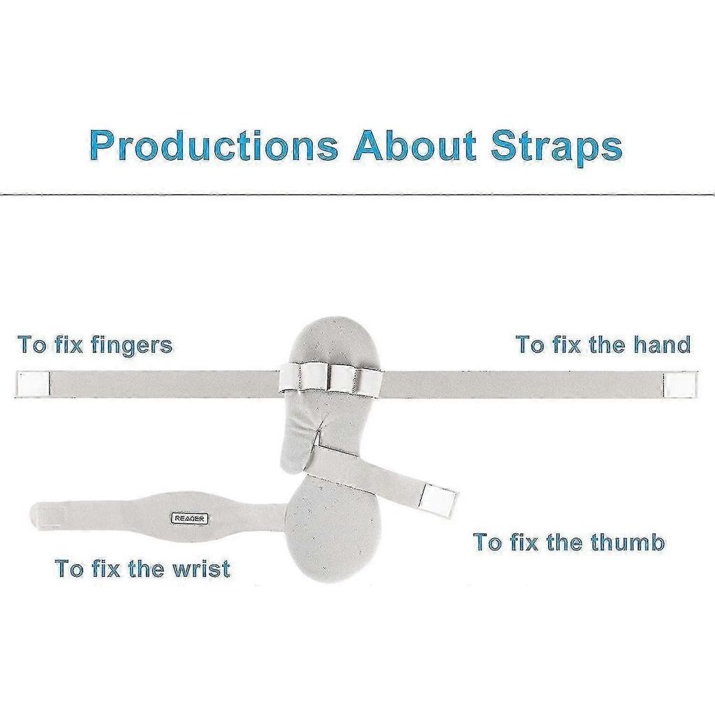 Stroke Hand Splint Soft Function Rest Wrist Orthosis Night Hand Splint Support Fixator (Right Hand)