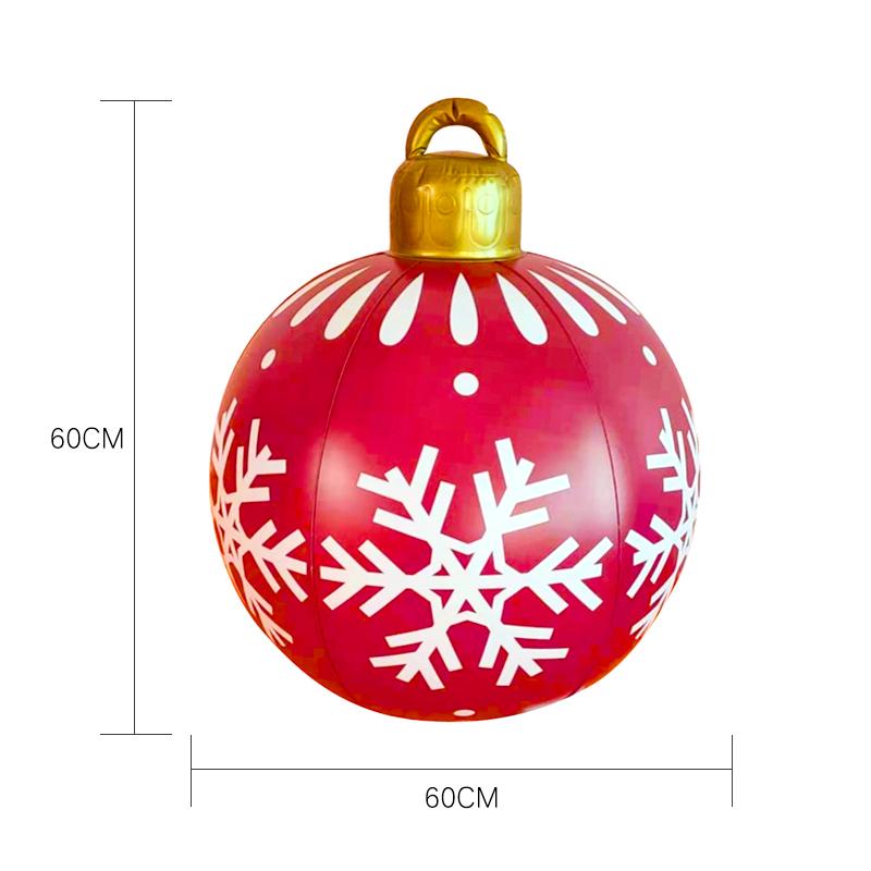 2026 Hot Sale Outdoor Christmas Inflatable Ball PVC Giant Large Balls Xmas Tree Decorations Holiday Party Yard Garden Ornament
