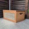 Cesti intrecciati in legno Scatola portaoggetti retrò Cesto organizer grande per giocattoli Organizer da tavolo di lusso Cesti con coperchio Organizzazione della casa
