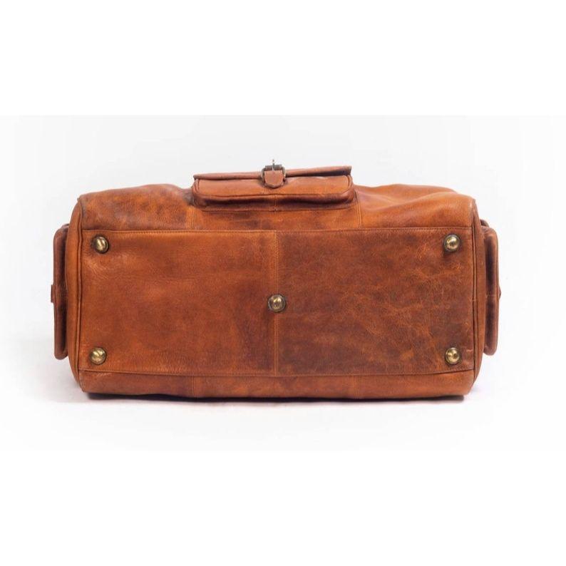 Leather Duffle Bag: Full Grain Weekender Travel Bag